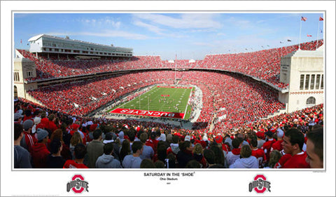 Ohio Stadium "Saturday in the 'Shoe" Buckeyes Gameday Panoramic Poster Print - SPI 2007