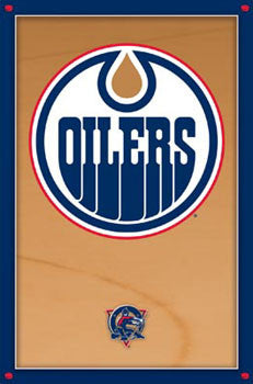 Edmonton Oilers Official NHL Team Logo Poster - Costacos