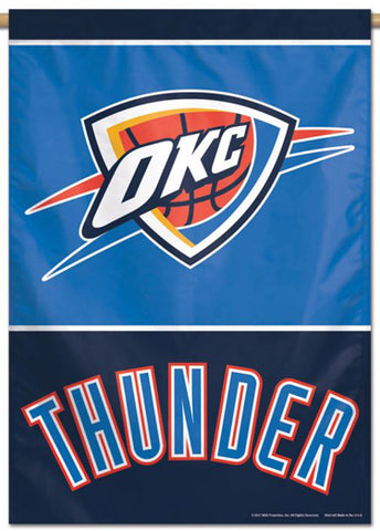Oklahoma City Thunder Official NBA Basketball Premium 28x40 Team Logo Wall Banner - Wincraft Inc.