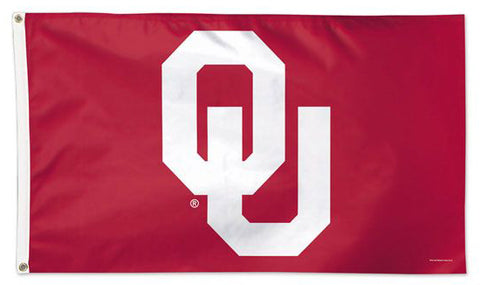 Oklahoma Sooners Official NCAA OU Team Logo Deluxe-Edition 3'x5' Flag - Wincraft Inc.
