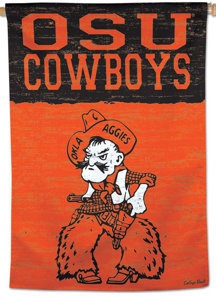 Oklahoma State Cowboys NCAA College Vault Series 1950s-Style Official NCAA Premium 28x40 Wall Banner - Wincraft Inc.