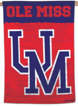 University of Mississippi Rebels "Ole Miss" College Vault-Style NCAA Premium 28x40 Wall Banner - Wincraft Inc.