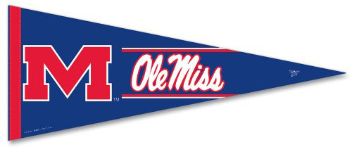 Ole Miss Rebels University of Mississippi Official NCAA Premium Felt Collector's Pennant - Wincraft Inc.