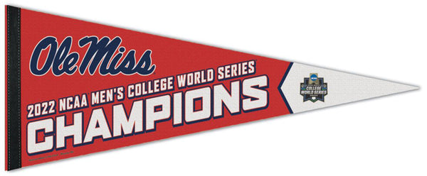 Ole Miss Rebels 2022 NCAA College World Series Champions Premium Felt Collector's Pennant - Wincraft Inc.
