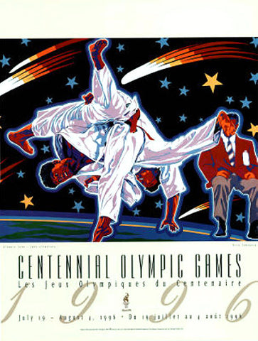 Atlanta 1996 Olympics Judo Official Event Poster - Fine Art Ltd.