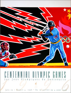 Atlanta 1996 Olympics Baseball Official Event Poster - Fine Art Ltd.