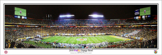 Iowa Hawkeyes Football Orange Bowl 2010 Victory Panoramic Poster Print - Everlasting Images