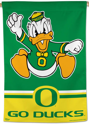 Oregon Ducks "Fightin' Donald Duck" Official NCAA/Disney Team NCAA Premium 28x40 Wall Banner - Wincraft Inc.