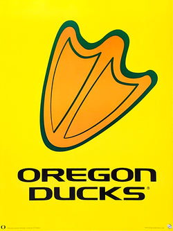 Oregon Ducks "Footprint" Alternate Team Logo Poster - Team Spirit