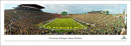University of Oregon "End Zone" (2011) Autzen Stadium Panorama - Blakeway