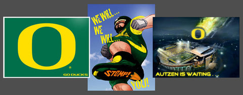 Oregon Ducks "Football Spirit" 3-Poster Combo Set - Team Spirit Posters