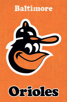 Baltimore Orioles Retro Logo (1975-76) Poster - Costacos Sports