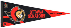 Ottawa Senators "OTT 2007" NHL Reverse-Retro 2022-23 Premium Felt Collector's Pennant - Wincraft