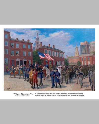 American Military "Our Heroes" (A Tribute to the US Armed Forces) - Patriart USA