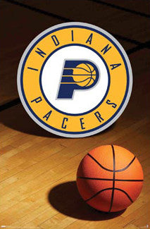 Indiana Pacers Official Team Logo Poster - Costacos Sports