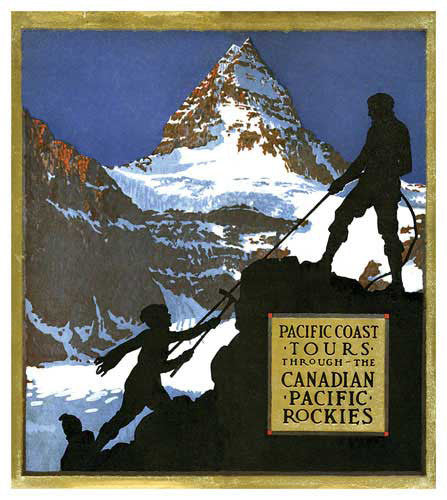 Rocky Mountain Climbing Tours - Canadian Pacific Vintage Travel Poster Reprint - Eurographics