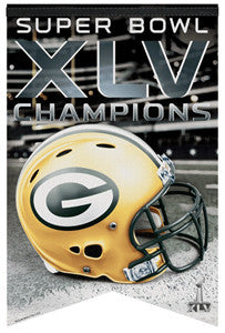 Green Bay Packers Super Bowl XLV Premium Felt Banner - Wincraft