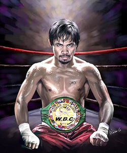 Manny Pacquiao "Champion" Boxing Premium Poster Print - Wishum Gregory