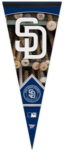 San Diego Padres "Batrack" Official MLB Baseball Premium Felt Pennant - Wincraft