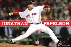 Jonathan Papelbon "Closer" Boston Red Sox MLB Action Poster - Costacos 2007