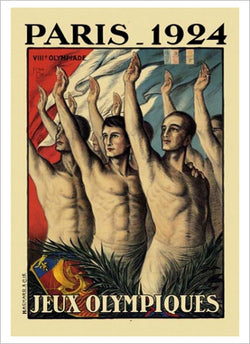 Paris 1924 Summer Olympic Games Official Poster Reproduction - Olympic Museum