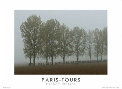 Paris-Tours "Into the Fog" (2004) Premium Cycling Poster Print - Graham Watson