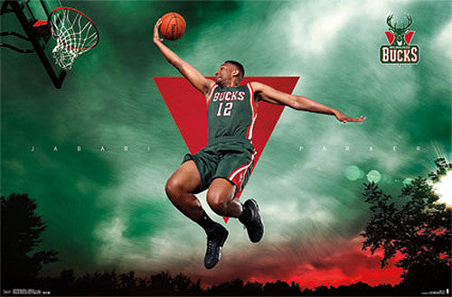 Jabari Parker "Soaring" Milwaukee Bucks Official NBA Basketball Poster - Costacos 2015