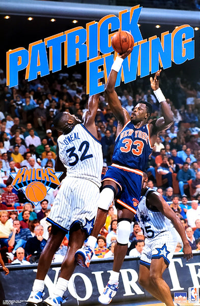 Patrick Ewing "Fadeaway" New York Knicks NBA Action Poster - Starline Inc. 1993