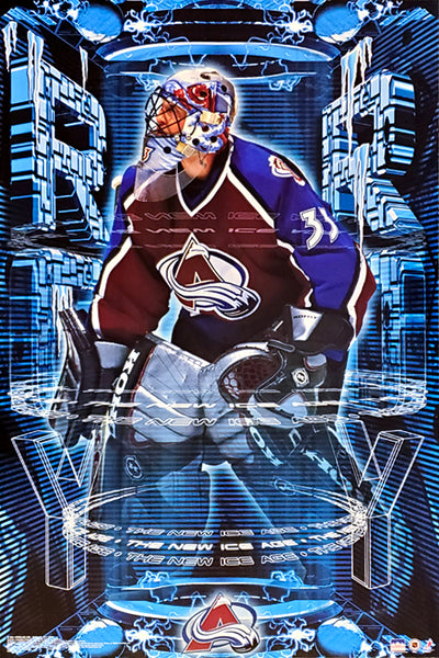 Patrick Roy "The New Ice Age" Colorado Avalanche Poster - Starline 2001