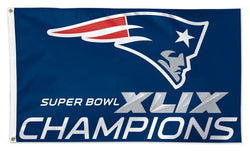 New England Patriots Super Bowl XLIX Champions (2015) HUGE 3'x5' Flag - Wincraft