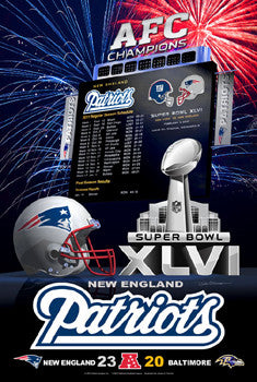 New England Patriots "Super Season XLVI" - Action Images 2012