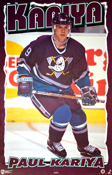 Paul Kariya "Legend" Mighty Ducks of Anaheim NHL Hockey Poster - Norman James Corp. 1995