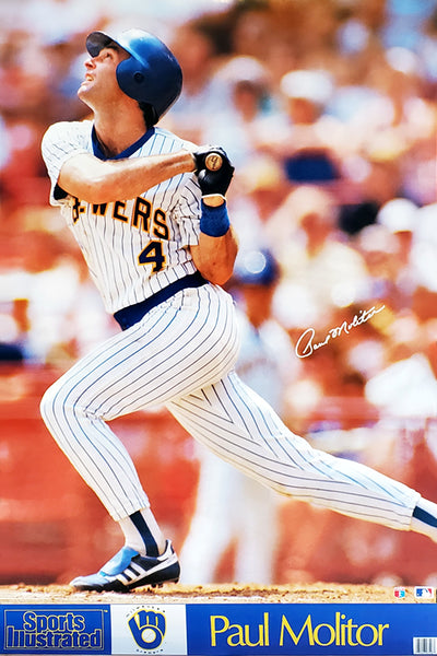 Paul Molitor "SI Classic" Milwaukee Brewers MLB Action Poster - Marketcom/Sports Illustrated 1988