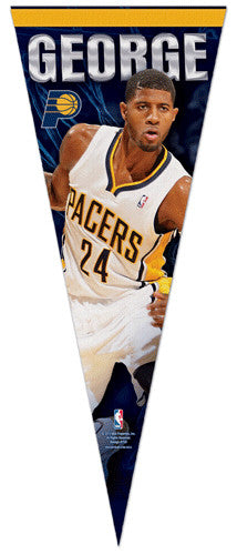 Paul George "Action" Indiana Pacers Basketball Premium Felt Collector's Pennant - Wincraft
