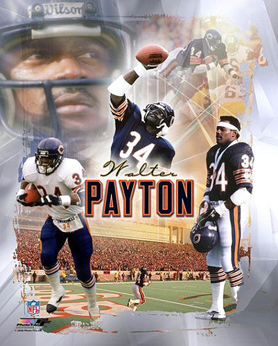 Walter Payton "Legend" Chicago Bears Premium Poster Print - Photofile Inc.