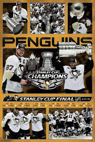 Pittsburgh Penguins 2016 Stanley Cup Champs CELEBRATION Commemorative Poster - Trends