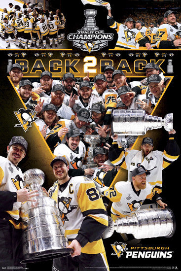 Pittsburgh Penguins "Celebration" 2017 Stanley Cup Champions Commemorative Poster