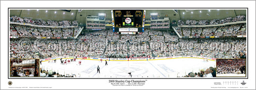 Pittsburgh Penguins 2009 Stanley Cup Champions Panoramic Poster Print –  Sports Poster Warehouse