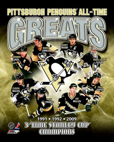 Pittsburgh Penguins "All-Time Greats" (8 Legends) - Photofile Inc.