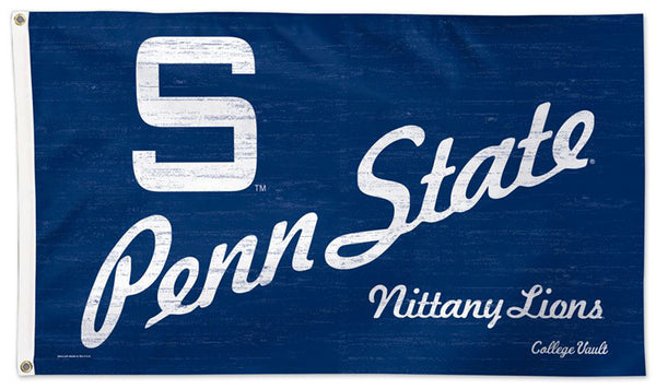 Penn State Nittany Lions Vintage-Style College Vault Collection NCAA Deluxe-Edition 3'x5' Flag