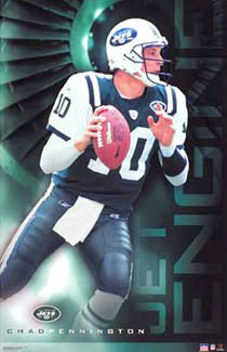 Chad Pennington "Jet Engine" New York Jets NFL Action Poster - Starline 2003