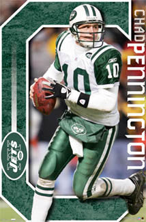 Chad Pennington "Rollout" New York Jets NFL Action Poster - Costacos 2006