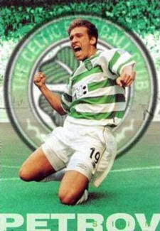 Stilian Petrov "Goal" Glasgow Celtic FC Poster - GB 2000
