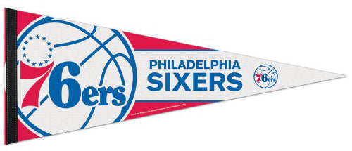 Philadelphia 76ers Official NBA Basketball Logo-Style Premium Felt Pennant - Wincraft