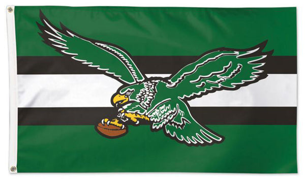 Philadelphia Eagles Official Vintage Style NFL Football 3'x5' DELUXE Flag - Wincraft Inc.