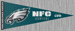 Philadelphia Eagles NFC Champions Super Bowl LVII (2023) Official Premium Felt Commemorative Pennant - Wincraft