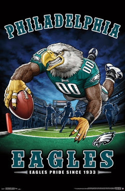 Philadelphia Eagles "Eagles Pride Since 1933" NFL Theme Art Poster - Liquid Blue/Trends Int'l.