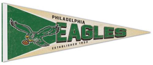 Philadelphia Eagles Attacking Bird NFL Retro-Style Premium Felt