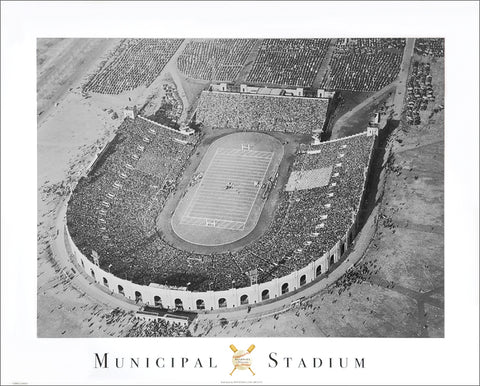 Philadelphia Municipal Stadium c.1936 Black-and-White Aerial Classic 16x20 Black-and-White Poster - Image Source