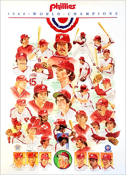 Vintage 00s Red MLB Philadelphia Phillies World Series Champions